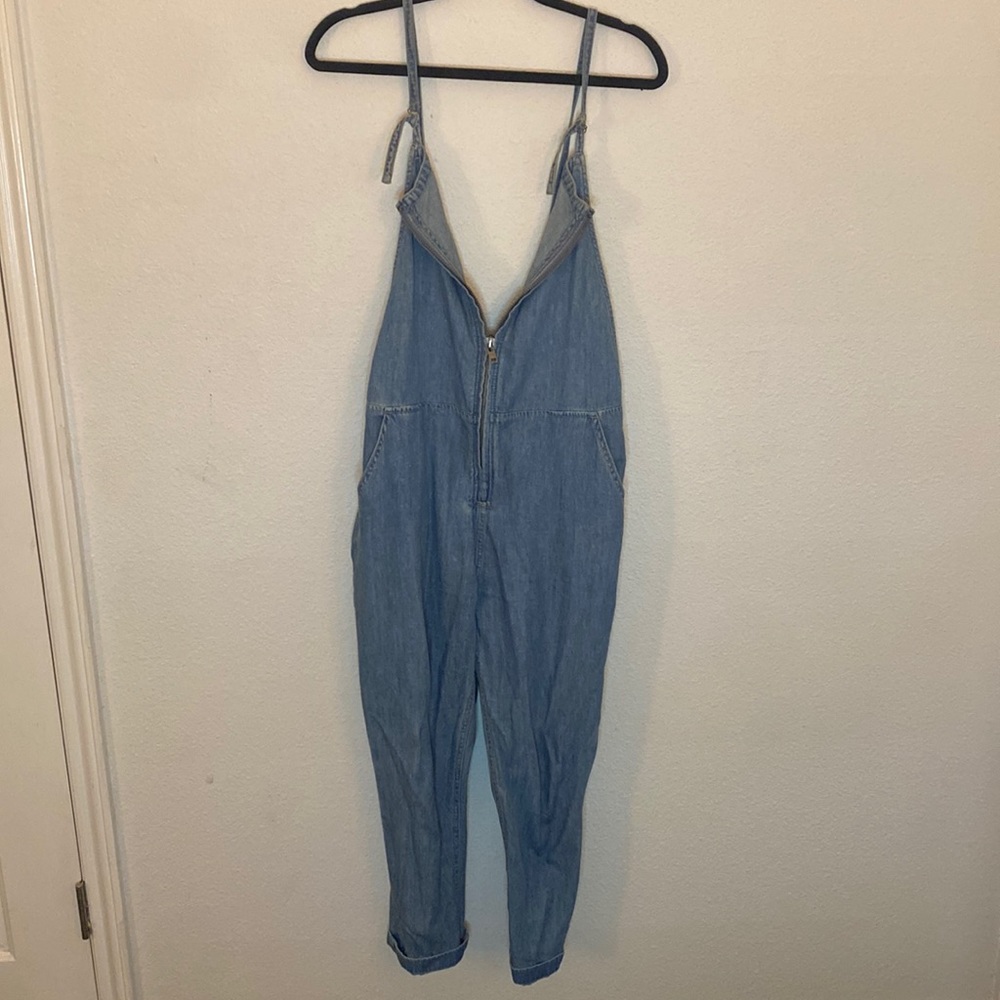 Free People denim jumpsuit